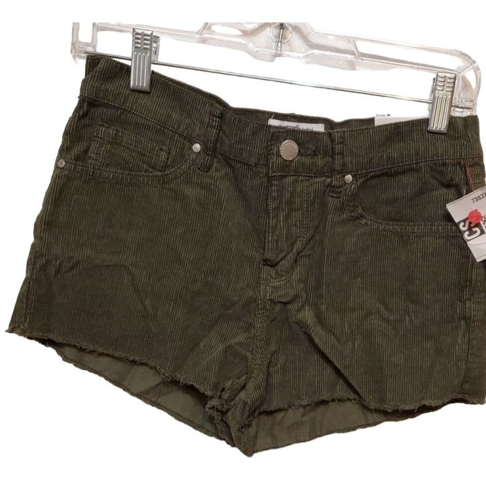 kendall and kylie green shorts high rise size 25 skuA